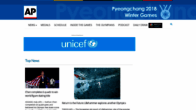 What Wintergames.ap.org website looked like in 2019 (5 years ago)