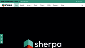 What Workwithsherpa.com website looked like in 2019 (5 years ago)