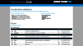 What Webworkerclub.com website looked like in 2019 (5 years ago)