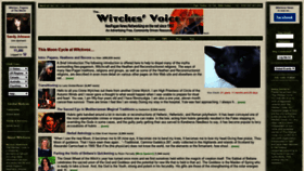 What Witchvox.com website looked like in 2019 (5 years ago)
