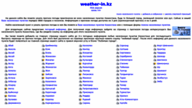 What Weather-in.kz website looked like in 2019 (5 years ago)