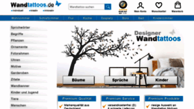 What Wandtattoos.de website looked like in 2019 (5 years ago)