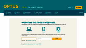 What Webmail.optusnet.com.au website looked like in 2019 (5 years ago)