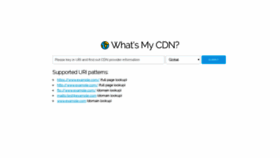 What Whatsmycdn.com website looked like in 2019 (5 years ago)