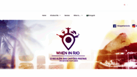What Wheninrio.com.br website looked like in 2019 (5 years ago)