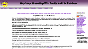 What Way2hope.org website looked like in 2019 (5 years ago)