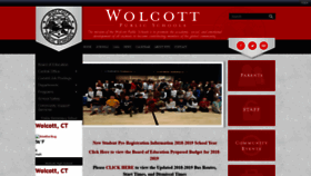 What Wolcottps.org website looked like in 2019 (5 years ago)