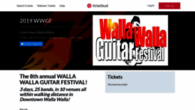 What Wallawallaguitarfestival.com website looked like in 2019 (5 years ago)