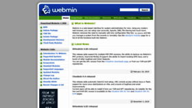 What Webmin.se website looked like in 2019 (5 years ago)