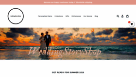 What Weddingstoryshop.com website looked like in 2019 (5 years ago)