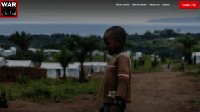 What Warchild.com website looked like in 2019 (5 years ago)