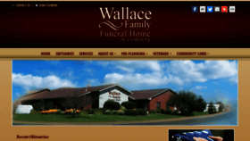 What Wallacefamilyfuneralhome.com website looked like in 2019 (5 years ago)