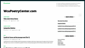 What Wcupoetrycenter.com website looked like in 2019 (5 years ago)