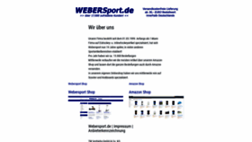 What Webersport.de website looked like in 2019 (5 years ago)