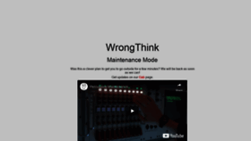 What Wrongthink.net website looked like in 2019 (5 years ago)