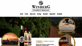 What Winberg.cz website looked like in 2019 (5 years ago)