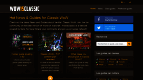 What Wowisclassic.com website looked like in 2019 (5 years ago)