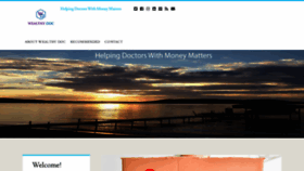 What Wealthydoc.org website looked like in 2019 (5 years ago)