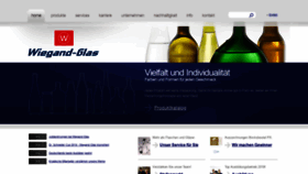 What Wiegand-glas.de website looked like in 2019 (5 years ago)