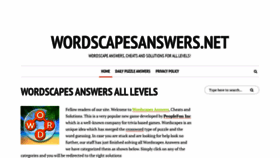 What Wordscapesanswers.net website looked like in 2019 (4 years ago)