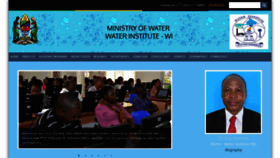 What Waterinstitute.ac.tz website looked like in 2019 (5 years ago)