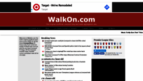 What Walkon.com website looked like in 2019 (5 years ago)