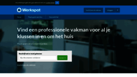 What Werkspot.nl website looked like in 2019 (4 years ago)