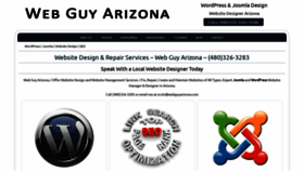What Webguyarizona.com website looked like in 2019 (5 years ago)