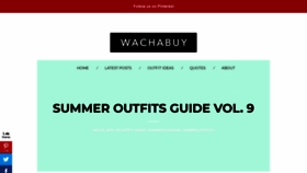 What Wachabuy.com website looked like in 2019 (5 years ago)