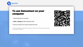 What Web.getcontact.com website looked like in 2019 (4 years ago)