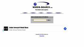 What Whois-search.com website looked like in 2019 (4 years ago)