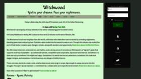 What Witchwoodroleplaying.com website looked like in 2019 (5 years ago)