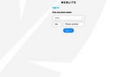 What Weblite.me website looked like in 2019 (4 years ago)
