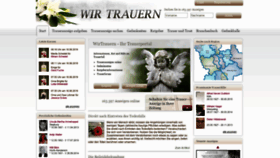 What Wirtrauern.de website looked like in 2019 (6 years ago)