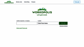 What Workopolis.com website looked like in 2019 (4 years ago)