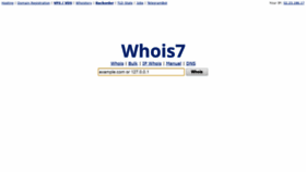 What Whois7.ru website looked like in 2019 (4 years ago)