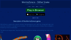 What Worms.zone website looked like in 2019 (4 years ago)