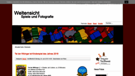 What Weltensicht.de website looked like in 2019 (4 years ago)