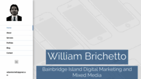 What Williambrichetto.com website looked like in 2019 (4 years ago)