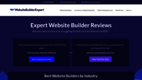 What Websitebuilderexpert.com website looked like in 2019 (4 years ago)