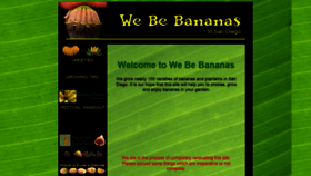 What Webebananas.com website looked like in 2019 (4 years ago)