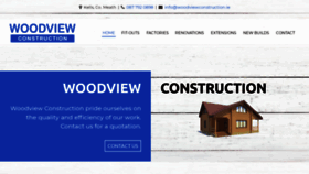 What Woodviewconstruction.ie website looked like in 2019 (4 years ago)