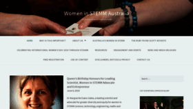 What Womeninscienceaust.org website looked like in 2019 (4 years ago)