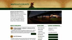What Wapellocounty.org website looked like in 2019 (4 years ago)