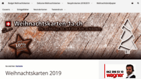 What Weihnachtskarten-1a.ch website looked like in 2019 (4 years ago)
