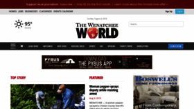 What Wenatcheeworld.com website looked like in 2019 (4 years ago)