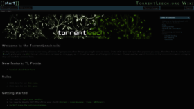 What Wiki.torrentleech.org website looked like in 2019 (4 years ago)