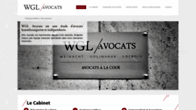 What Wgl-avocats.lu website looked like in 2019 (4 years ago)