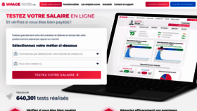 What Waage.fr website looked like in 2019 (5 years ago)