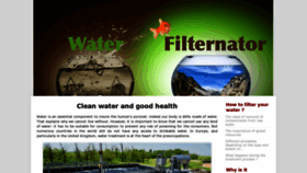 What Waterfilternator.com website looked like in 2019 (4 years ago)